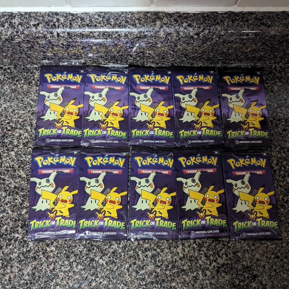Pokémon 2023 Trick or Trade BOOster Packs X 10
